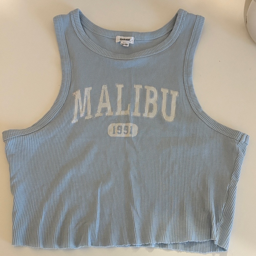 Garage Blue Malibu Crop Top